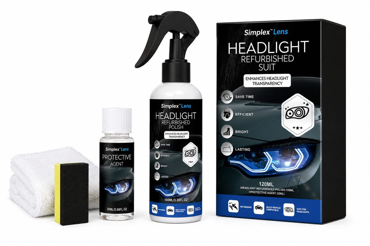 Simplex™ Headlight Refurbishment Kit